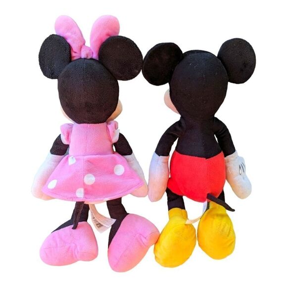 Disney Parks Mickey Mouse & Minnie Mouse 16" Plush Dolls - Picture 3 of 16